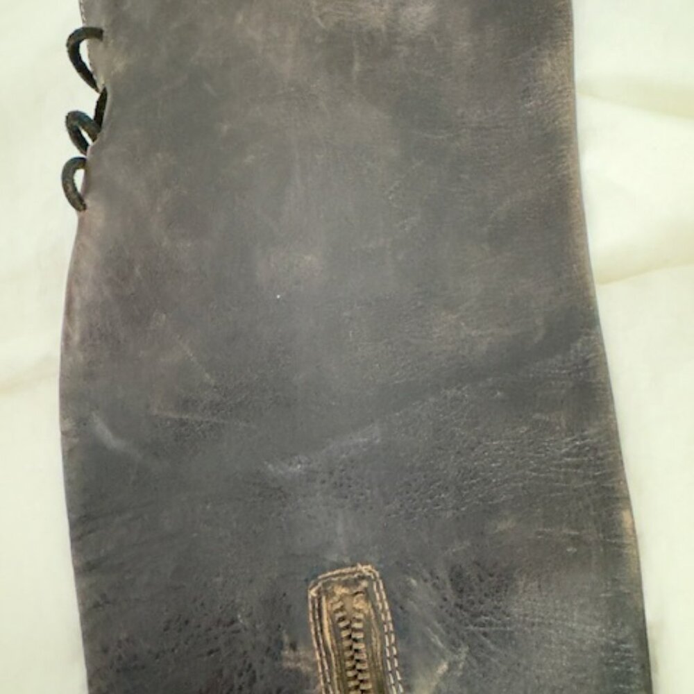 Rare! Bed Stu Manchester Two Tone Knee High Distressed Leather Riding Boots - Picture 6 of 10